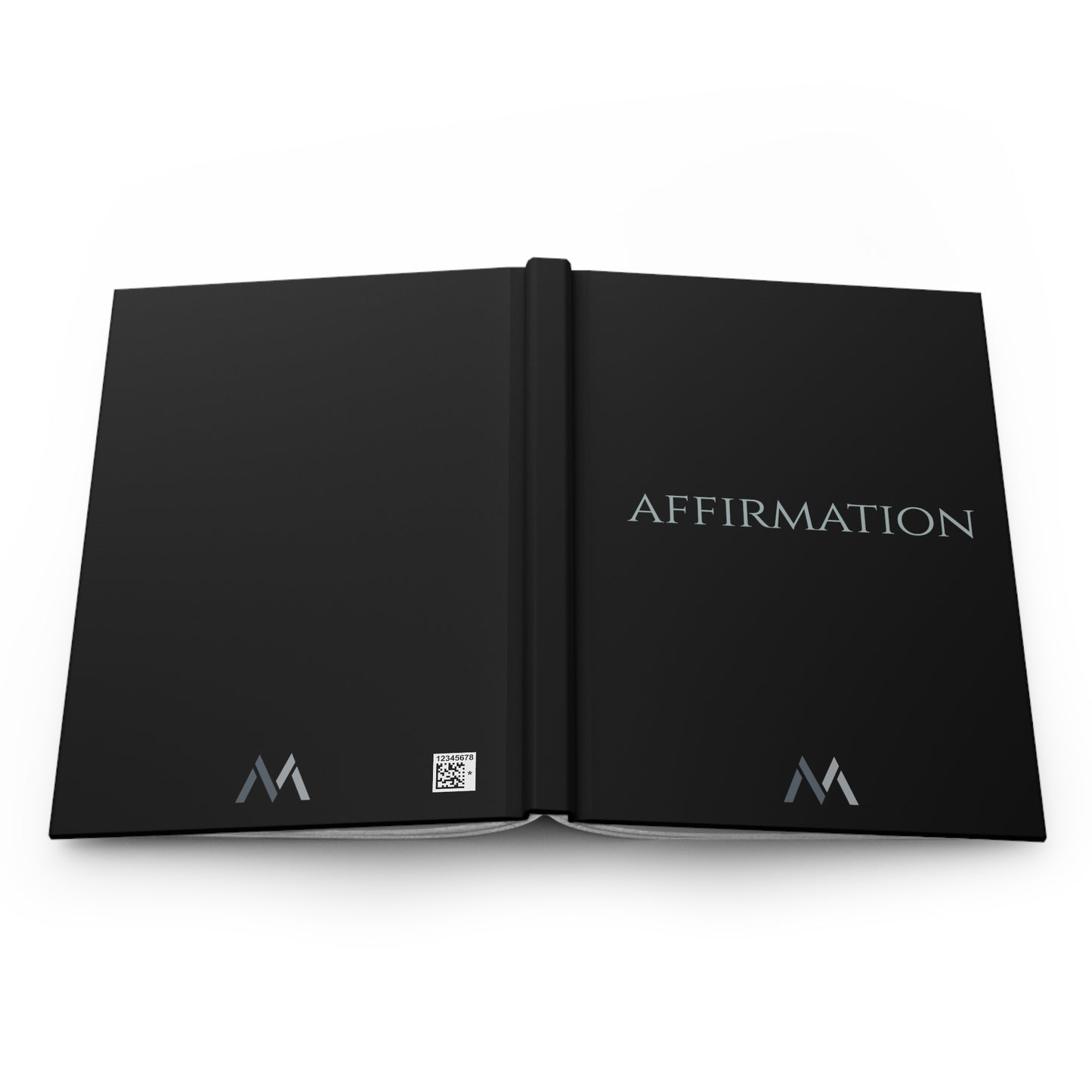 "AFFIRMATION" Hard Cover Matte Black Journal