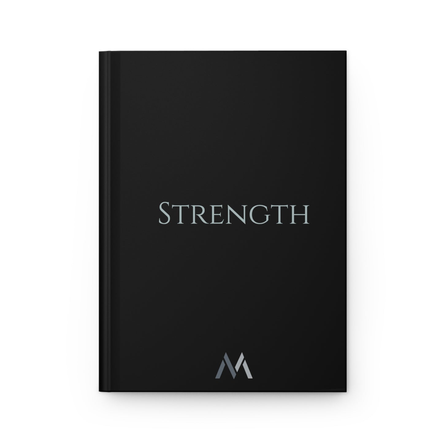 "STRENGTH" Hard Cover Matte Black Journal