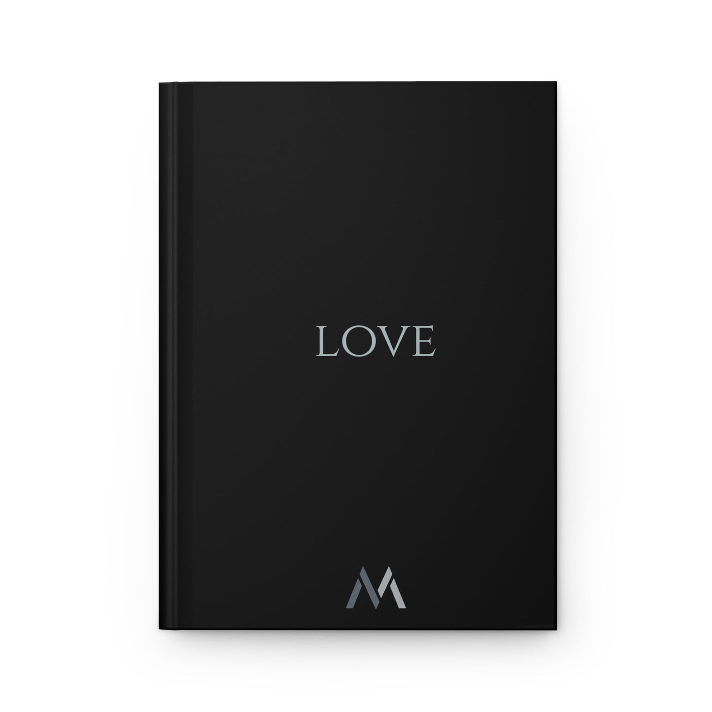 "LOVE" Hard Cover Matte Black Journal