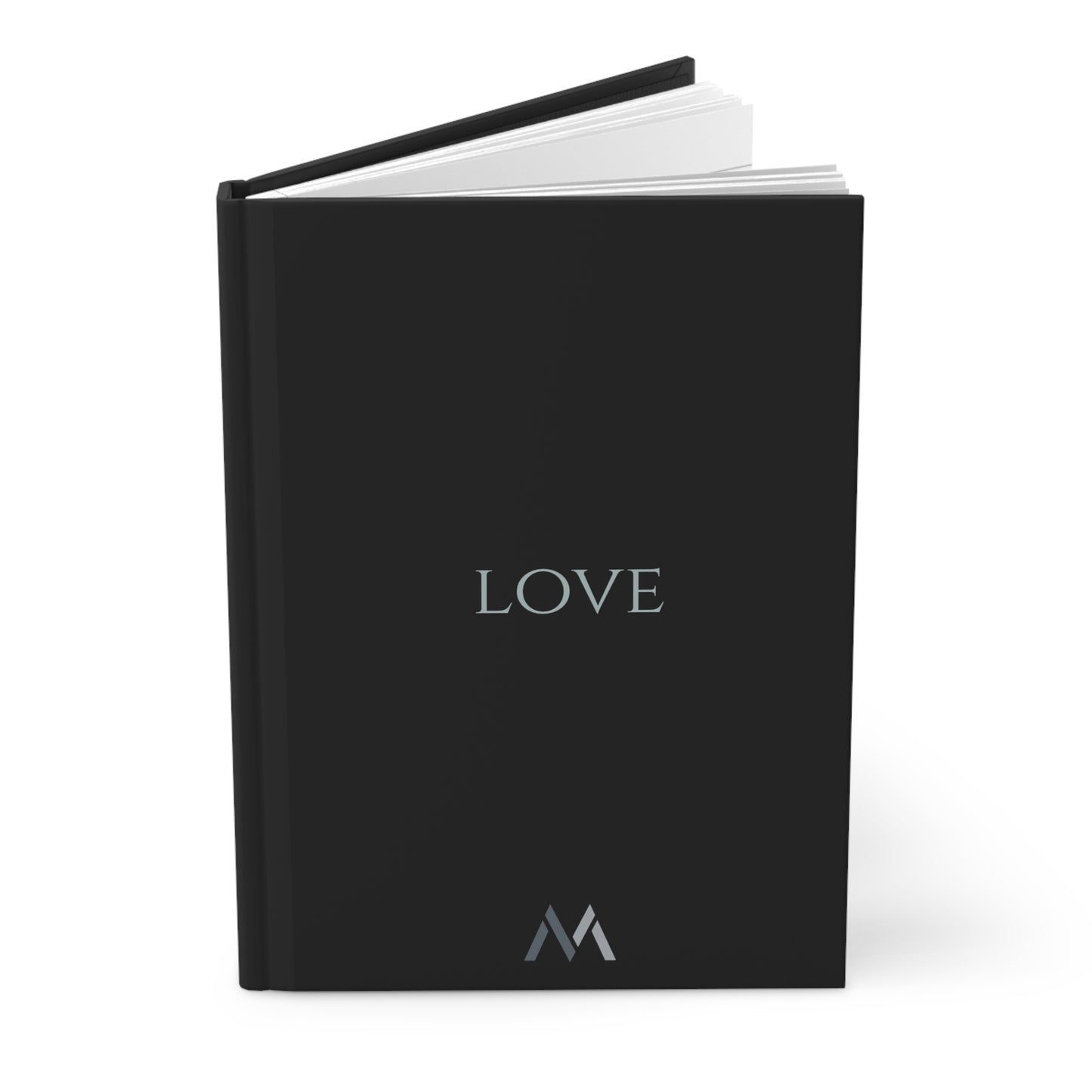 "LOVE" Hard Cover Matte Black Journal